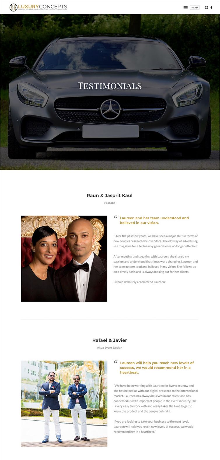 Website Design & Development - Design Portfolio - Palm Island Creative